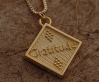 Gratitude Diamond-Shaped Necklace